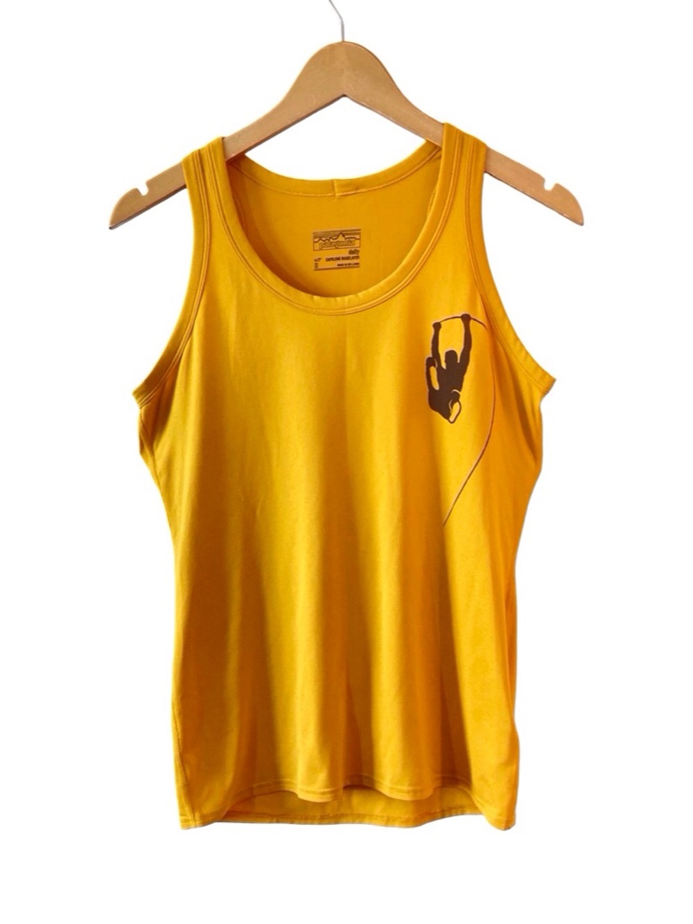 Patagonia Capilene Daily Baselayer Tank Women's Small Yellow/Gold Climber
